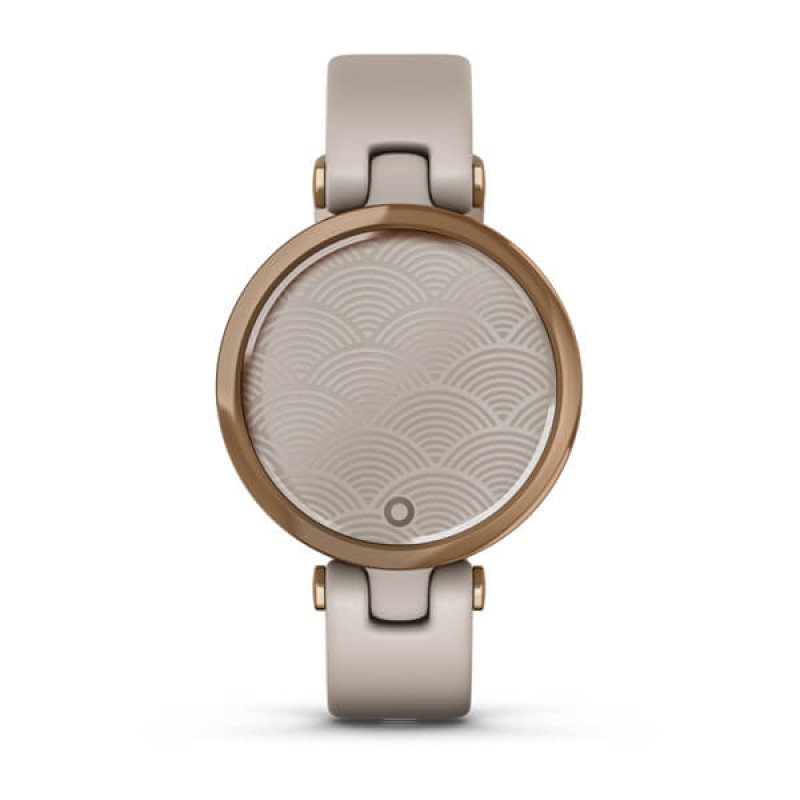 Lily™ Rose Gold Bezel with Light Sand Case and Silicone Band
