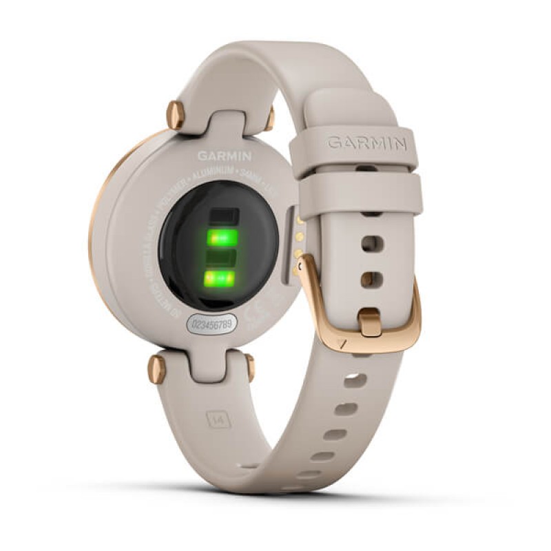 Lily™ Rose Gold Bezel with Light Sand Case and Silicone Band