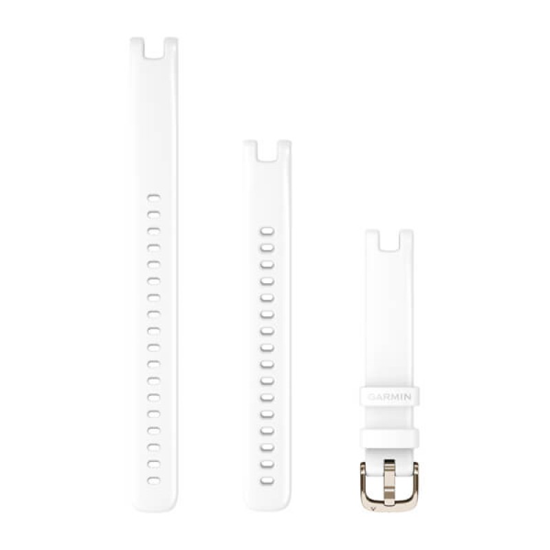 Lily™ Bands (14 mm) White with Cream Gold Hardware