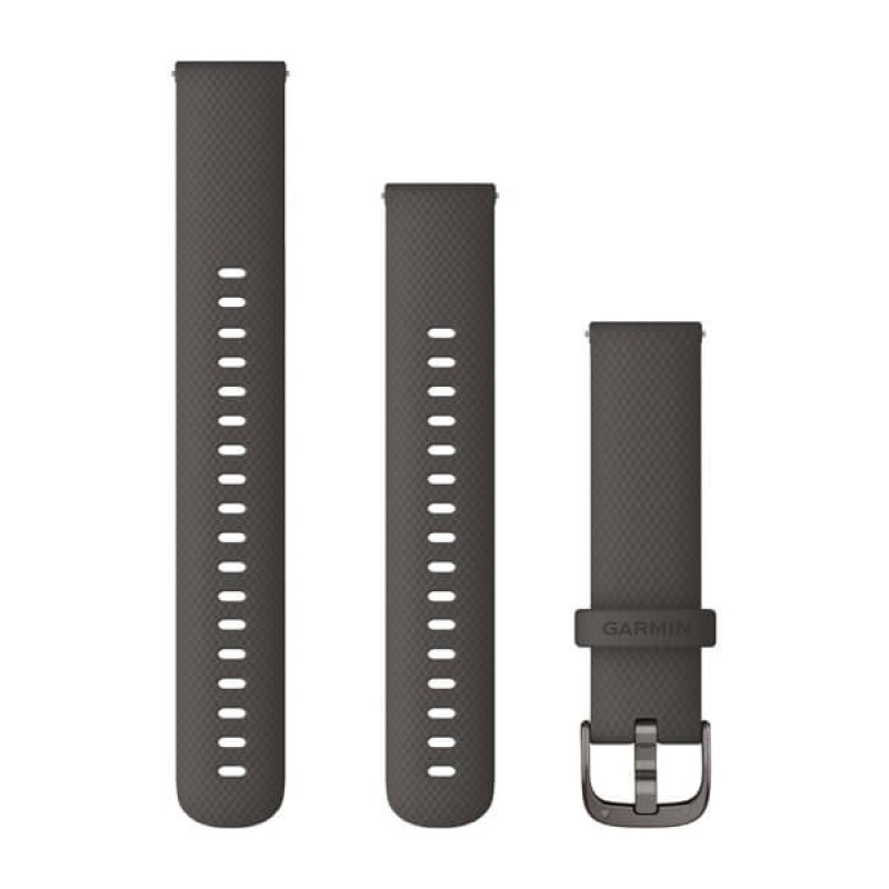 Quick Release Bands (18 mm) Graphite with Slate Hardware