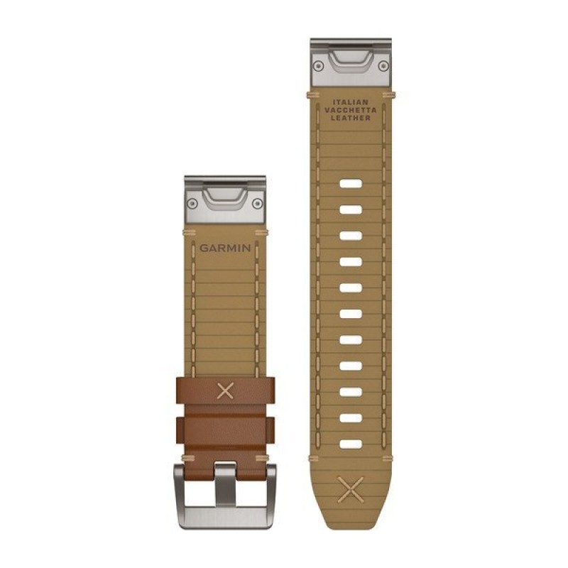 QuickFit® 22 Watch Straps Italian Vacchetta Leather Strap