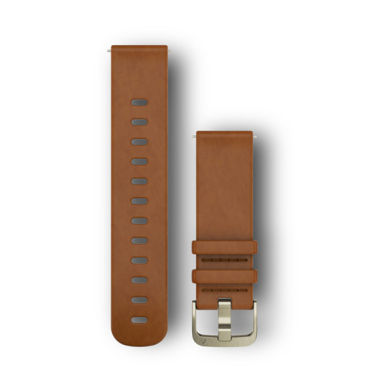 Quick Release Bands (20 mm) Light Brown Leather Band - Small Medium