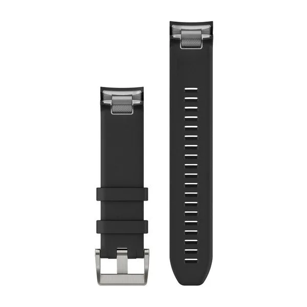 QuickFit 22 Watch Bands Black Silicone