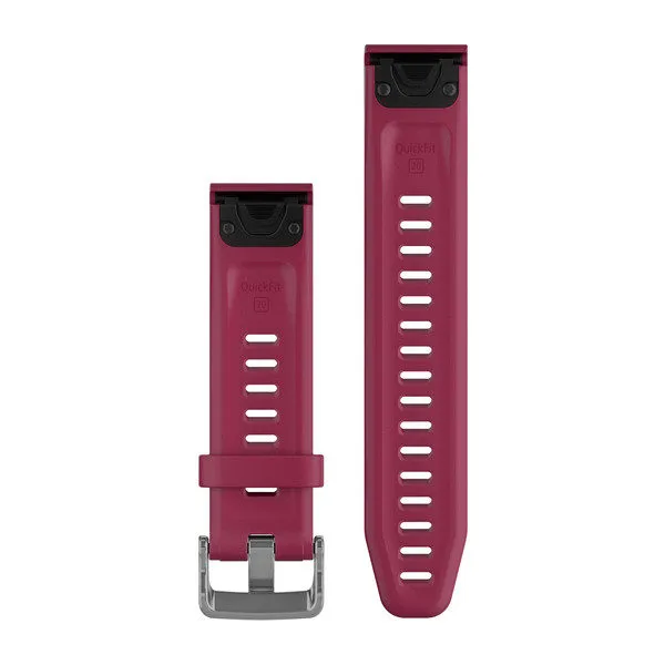 QuickFit® 20 Watch Bands Cerise Silicone
