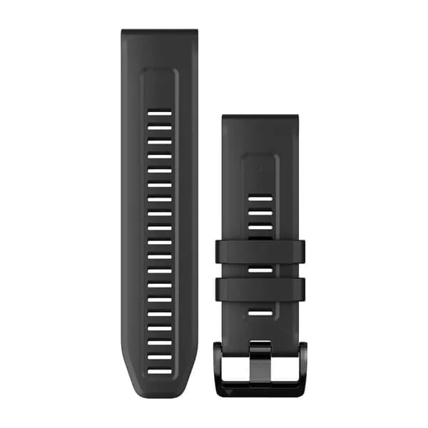 QuickFit® 26 Watch Bands Black Silicone
