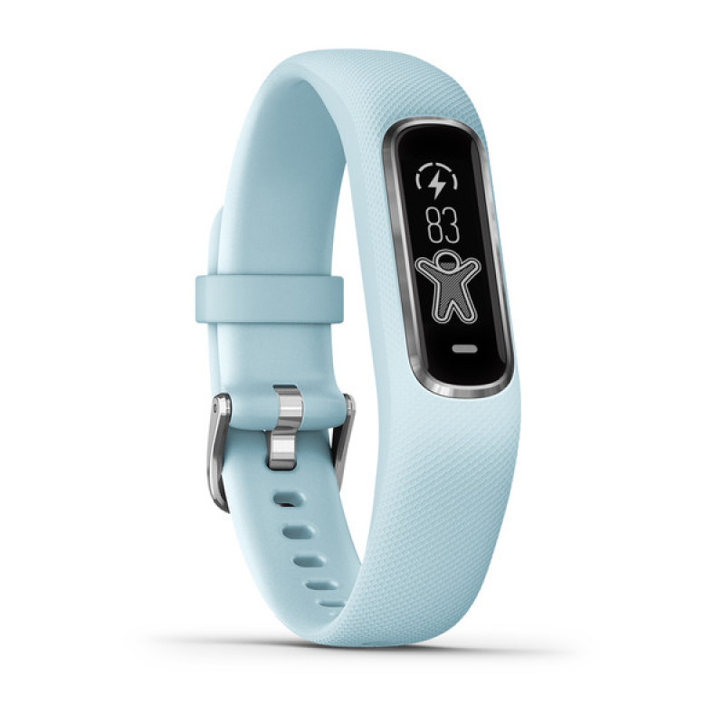 vívosmart® 4 Azure Blue with Silver Hardware Small/Medium