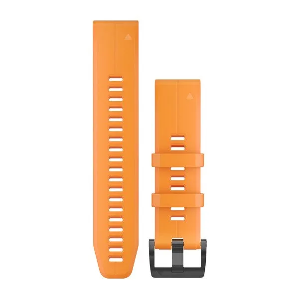 QuickFit® 22 Watch Bands Solar Flare Orange Silicone