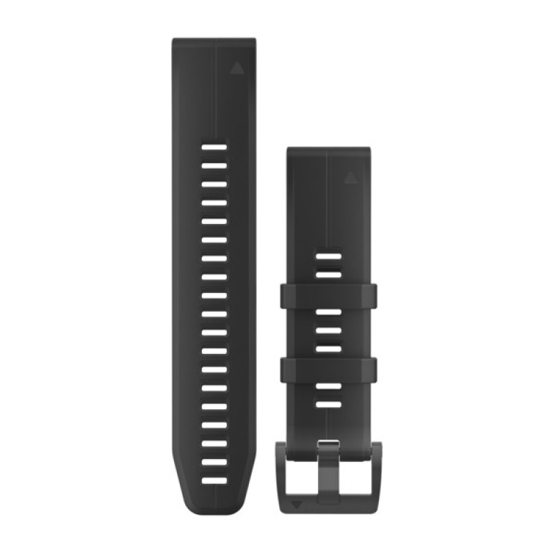 QuickFit® 22 Watch Bands Black/Black Silicone