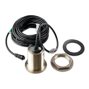 Bronze Tilted Thru-hull Transducer with Depth & Temperature (12 tilt, 6-pin) - Airmar B60