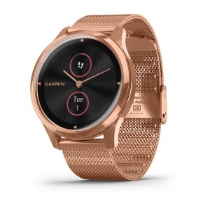 vivomove® Luxe 18K Rose Gold PVD Stainless Steel Case with Rose Gold Milanese Band