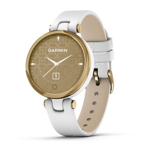 Lily™ Light Gold Bezel with White Case and Italian Leather Band