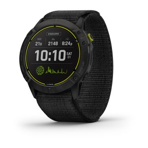 Enduro™ Carbon Gray DLC Titanium with Black UltraFit Nylon Strap