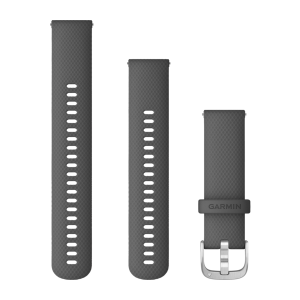 Quick Release Bands (22 mm) Shadow Gray with Silver Hardware