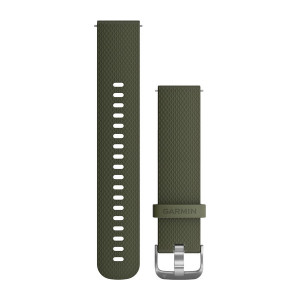 Quick Release Bands (20 mm) Moss Silicone Band (Two sizes included)