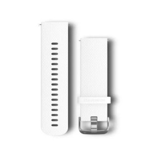 Quick Release Bands (20 mm) White Silicone Band with Stainless Hardware